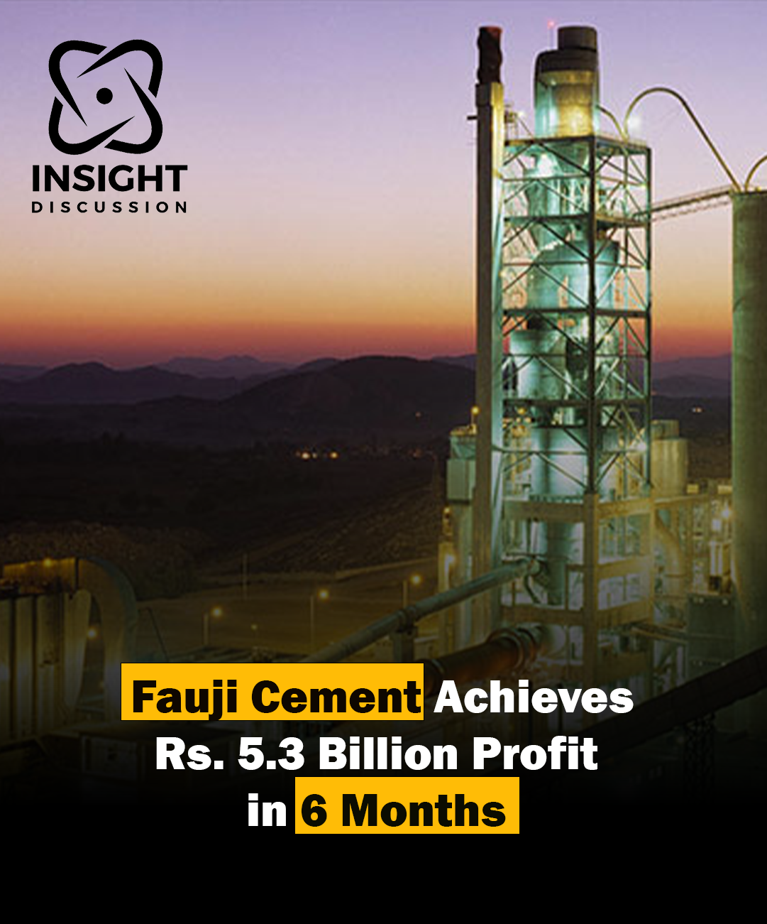 Fauji Cement Achieves Rs. 5.3 Billion Profit in 6 Months