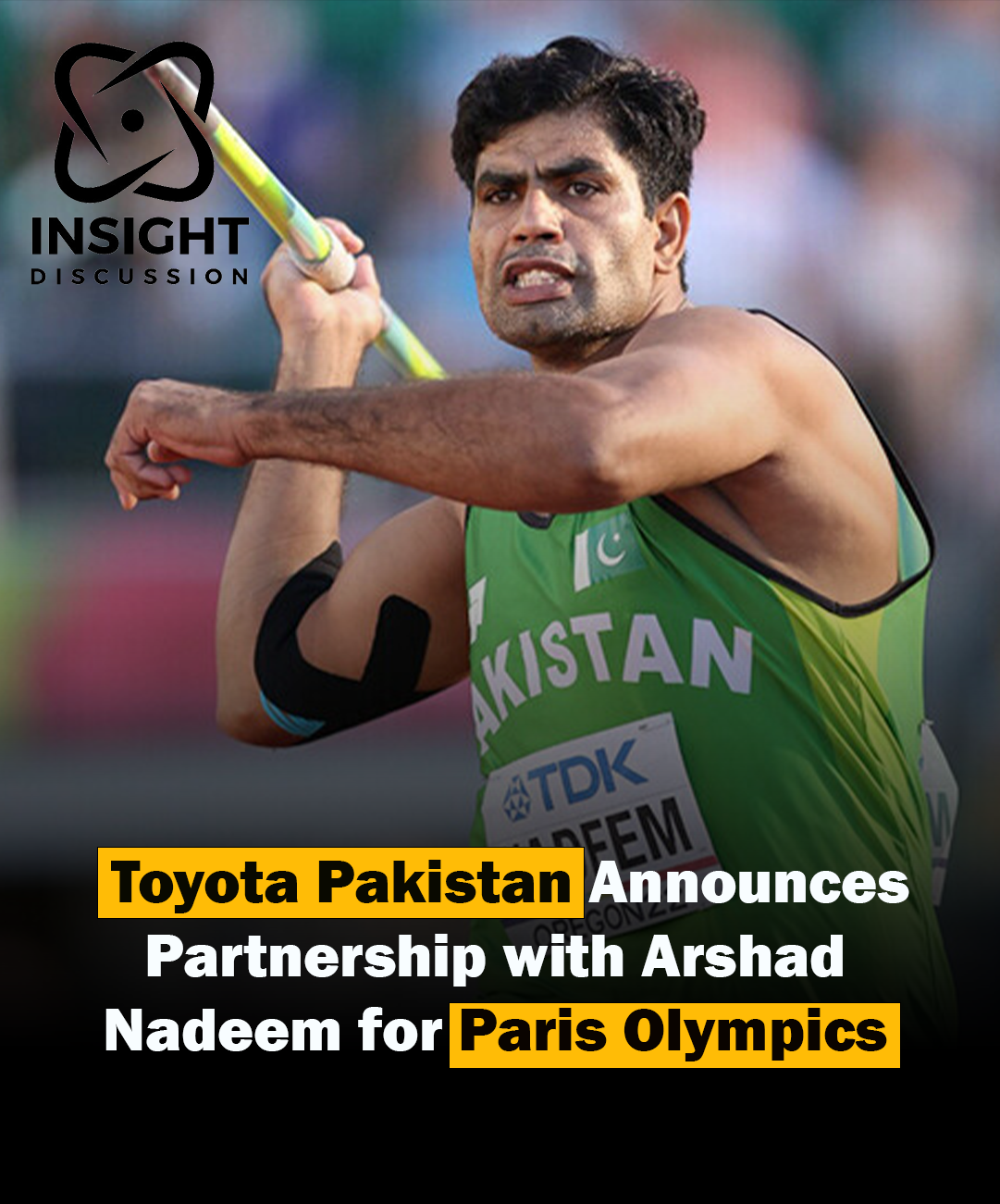 "Toyota Pakistan Partners with Arshad Nadeem for Paris 2024 Olympic