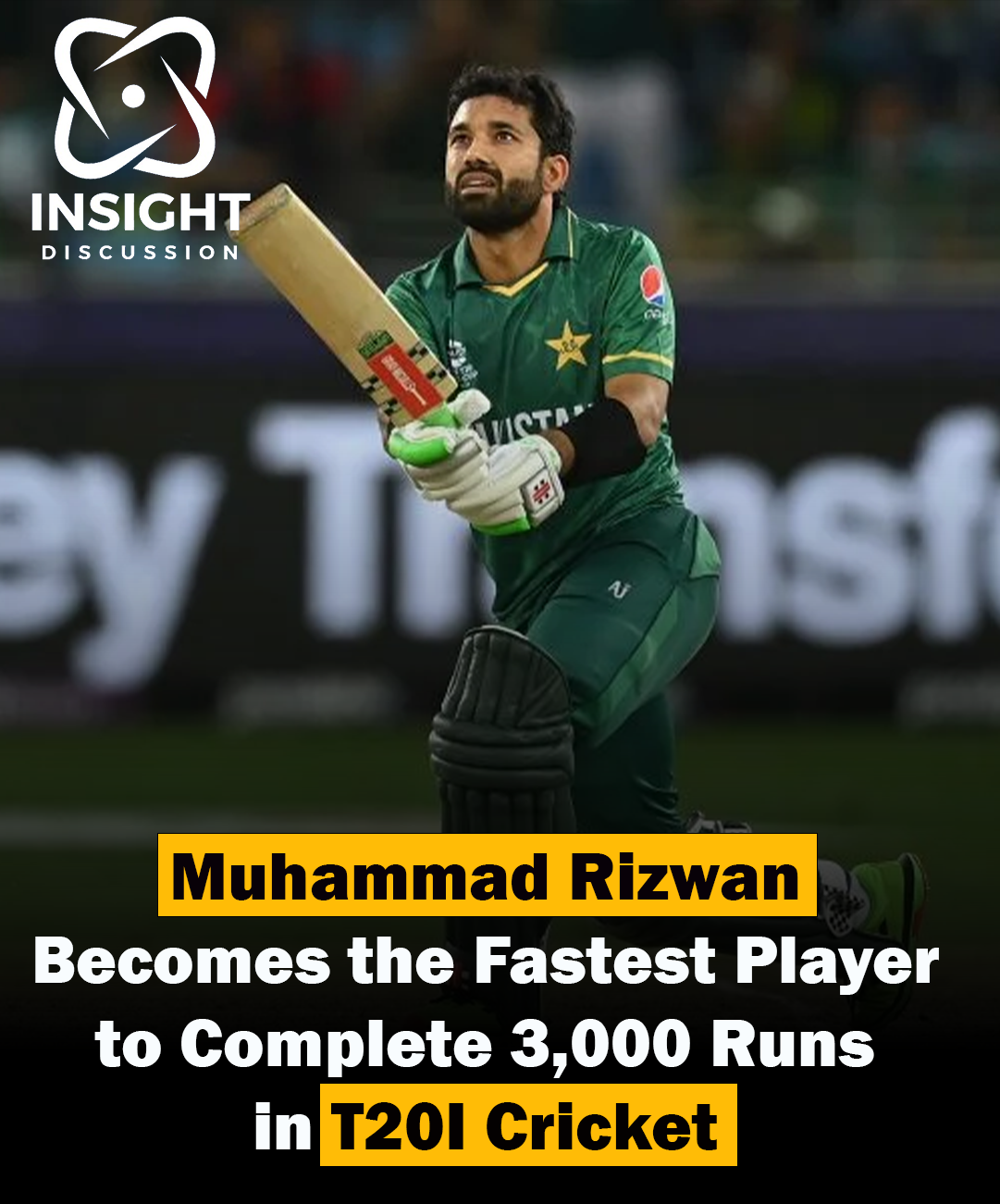 Muhammad Rizwan Sets New Record as Fastest Player to 3,000 T20I Runs