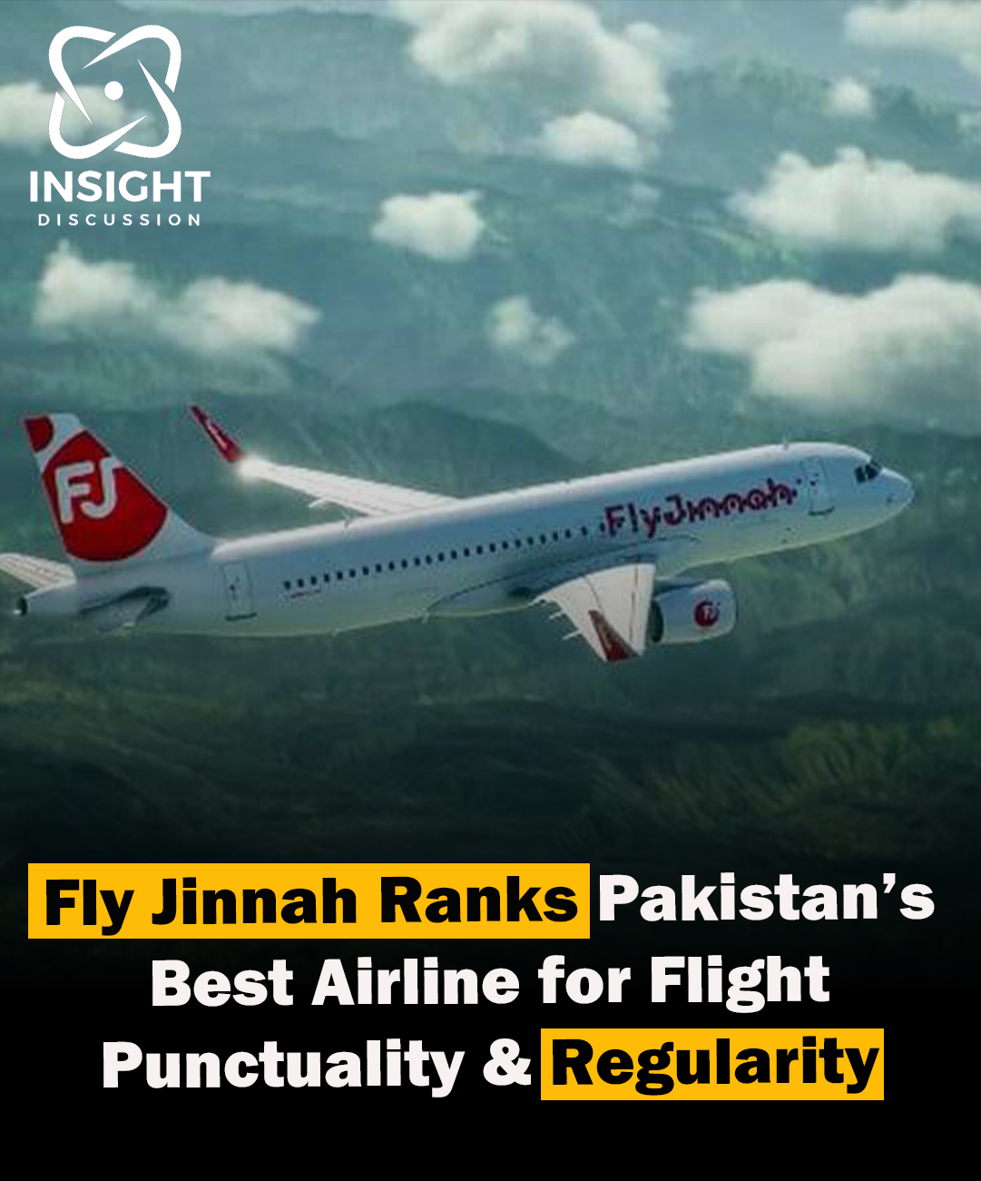 Fly Jinnah Soars Pakistan’s Top Airline for Punctuality and Regularity