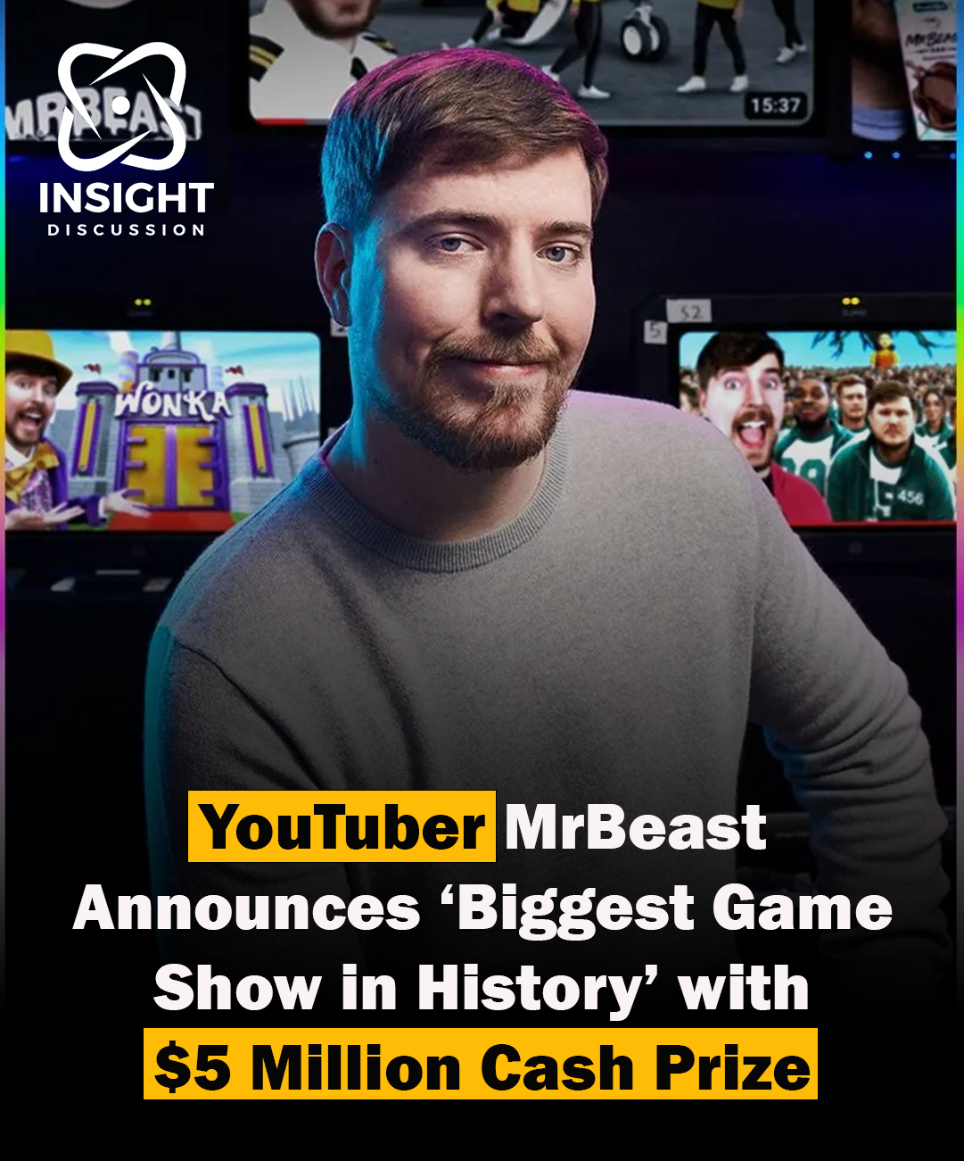 MrBeast Announces $5 Million Giveaway for Largest Game Show Ever