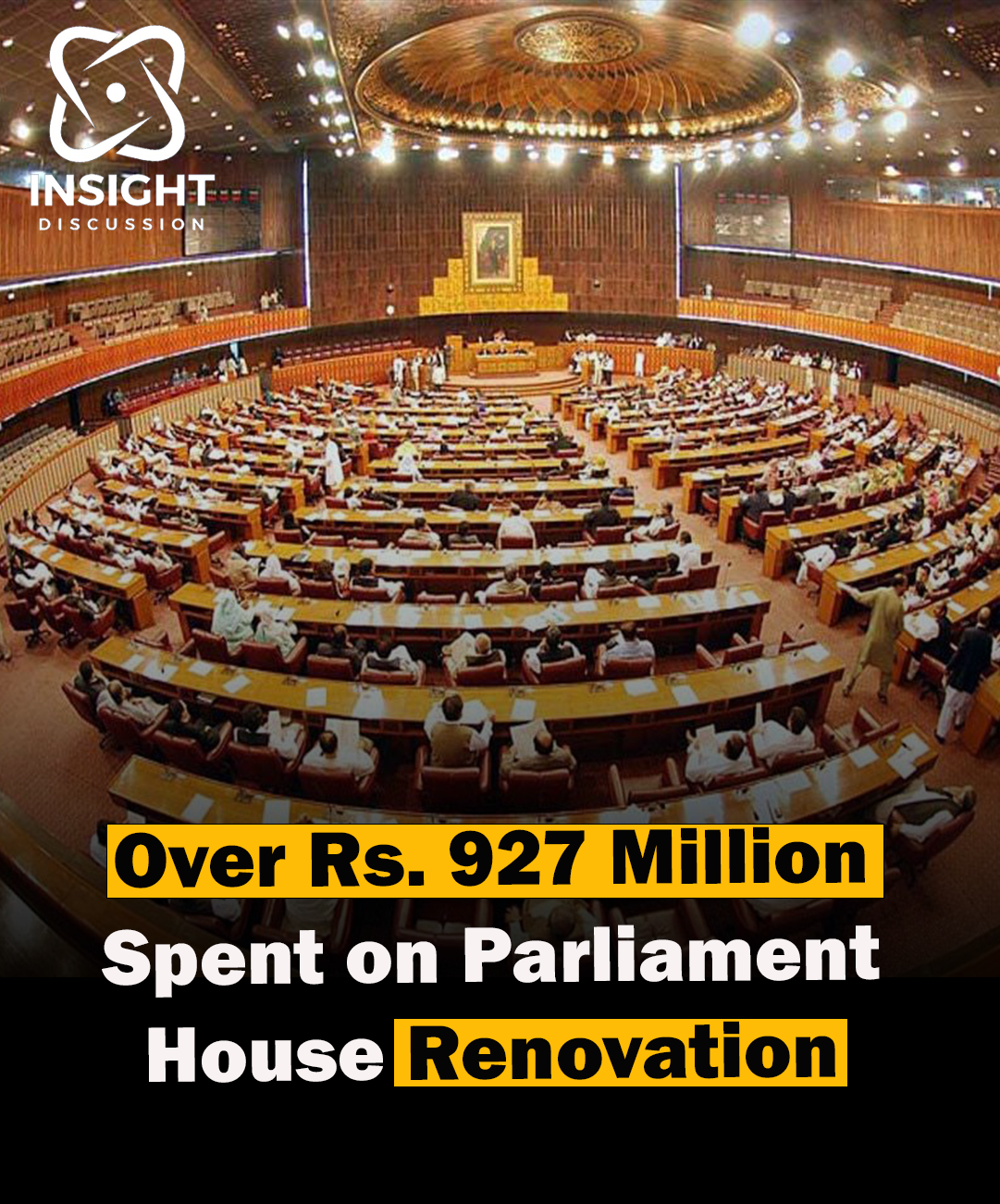 Interior Ministry Discloses Expenditure on Parliament House Renovation Over Rs 927 Million Spent in Five Years