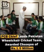 PCB Chairman Mohsin Naqvi Commends Pakistan Wheelchair Cricket Team's Triumphs and Support