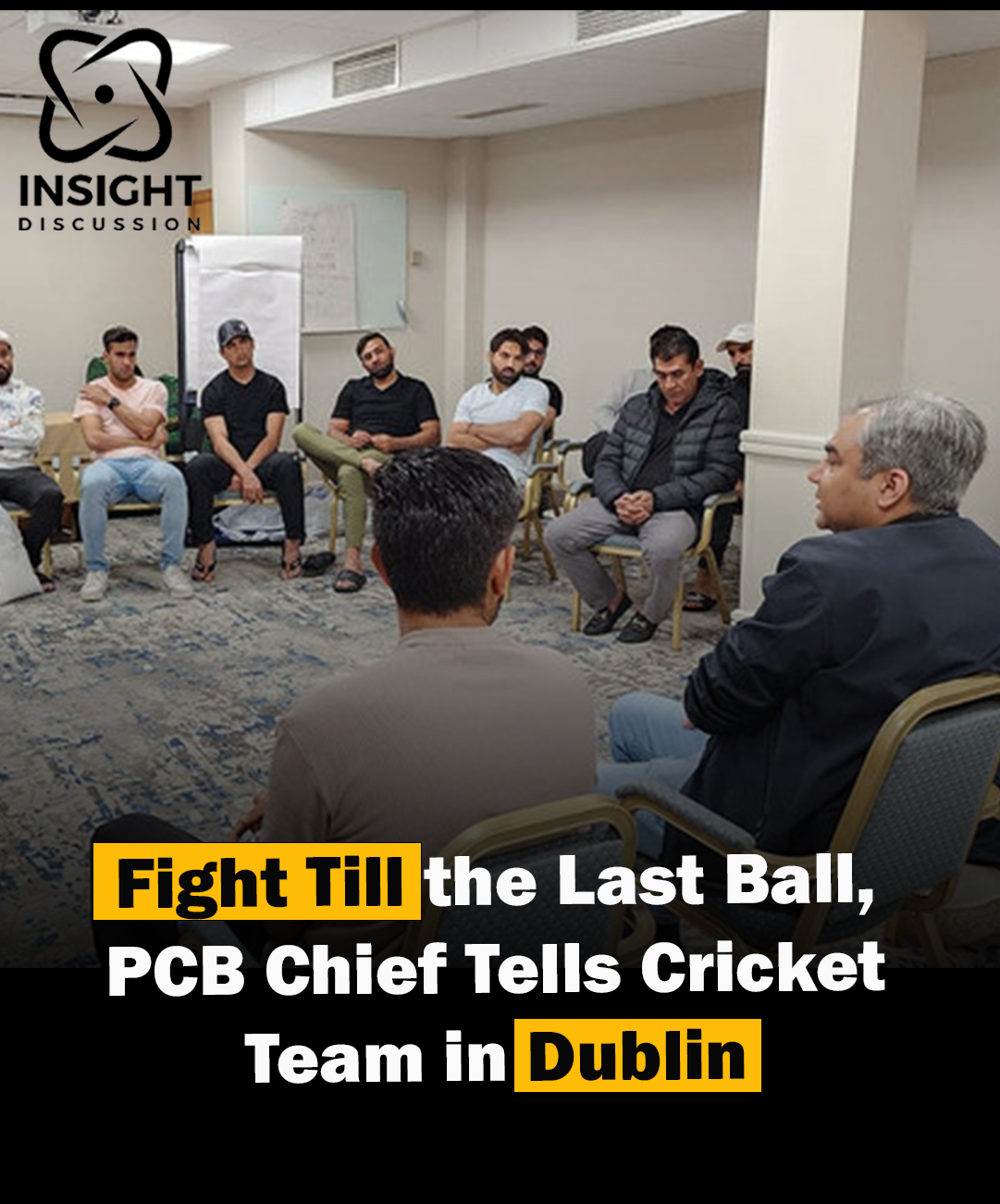 PCB Chairman Mohsin Naqvi Inspires National Cricket Team Ahead of T20 Match Against Ireland