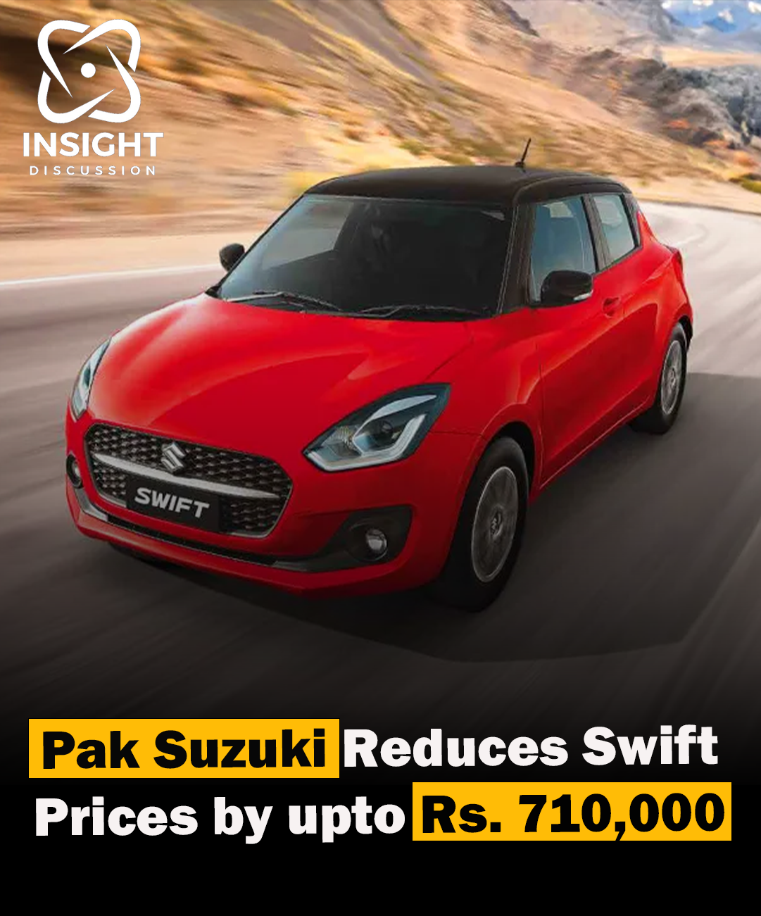 Pak Suzuki Slashes Swift Prices by up to Rs. 710,000