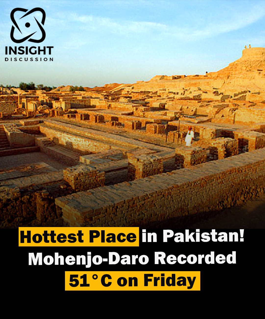 Searing Heatwave Grips Sindh Mohenjo Daro Hits Record 51°C, Karachi Sweats at 36.7°C