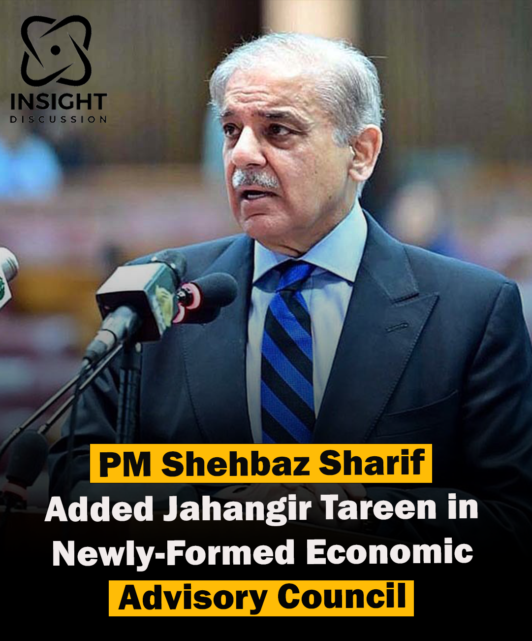 Prime Minister Shehbaz Sharif Forms Economic Advisory Council with Jahangir Tareen