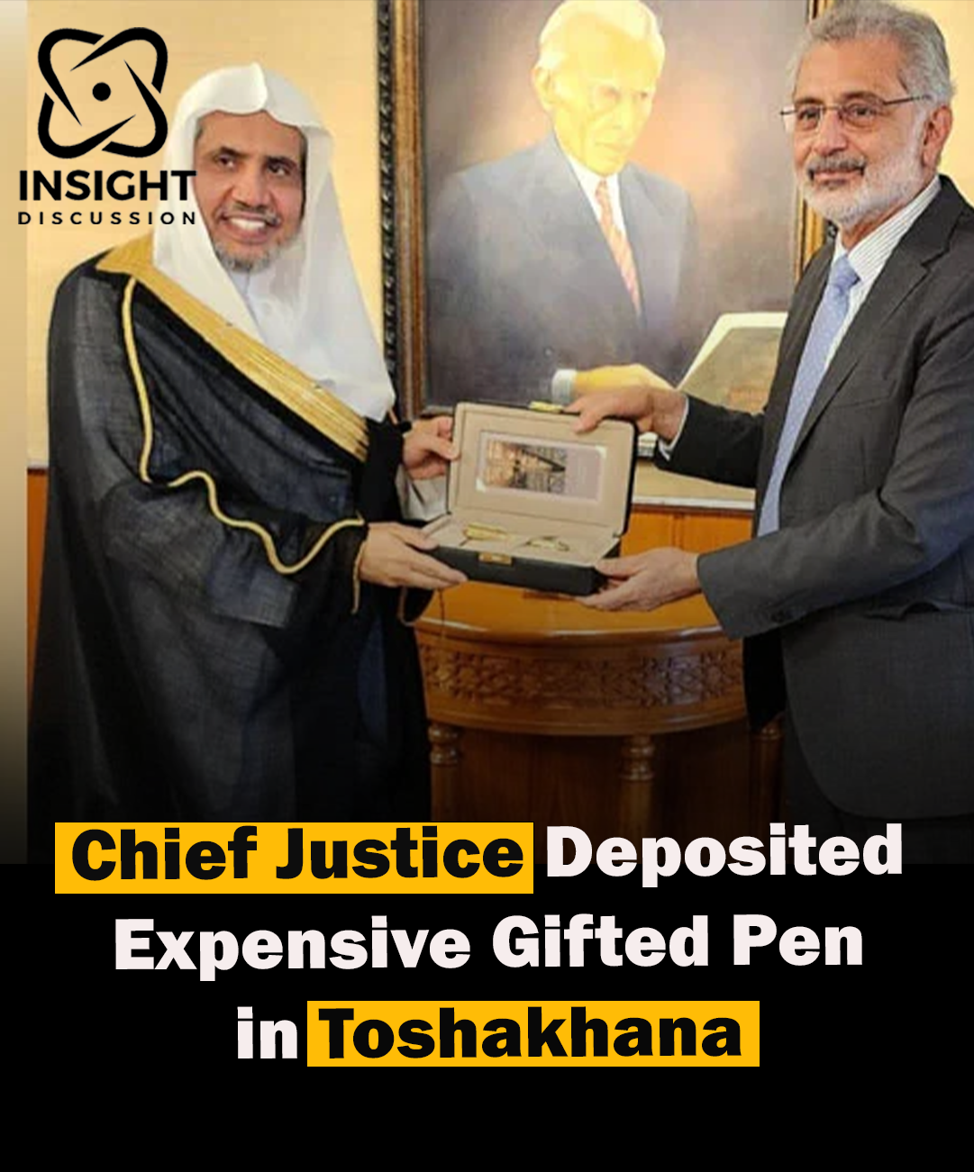 CJP Qazi Faez Isa Deposits ‘Bab-e-Kaaba’ Pen in Toshakhana, Now Displayed in Supreme Court Museum