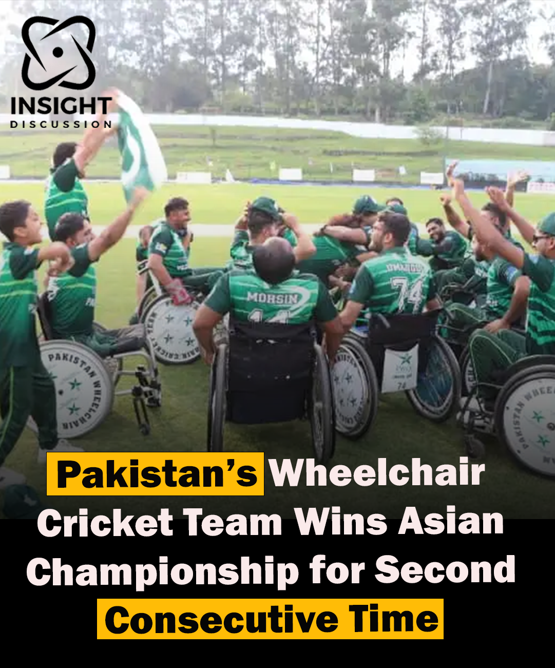 Pakistan’s Wheelchair Cricket Team Celebrated for Second Consecutive Asian Championship Victory