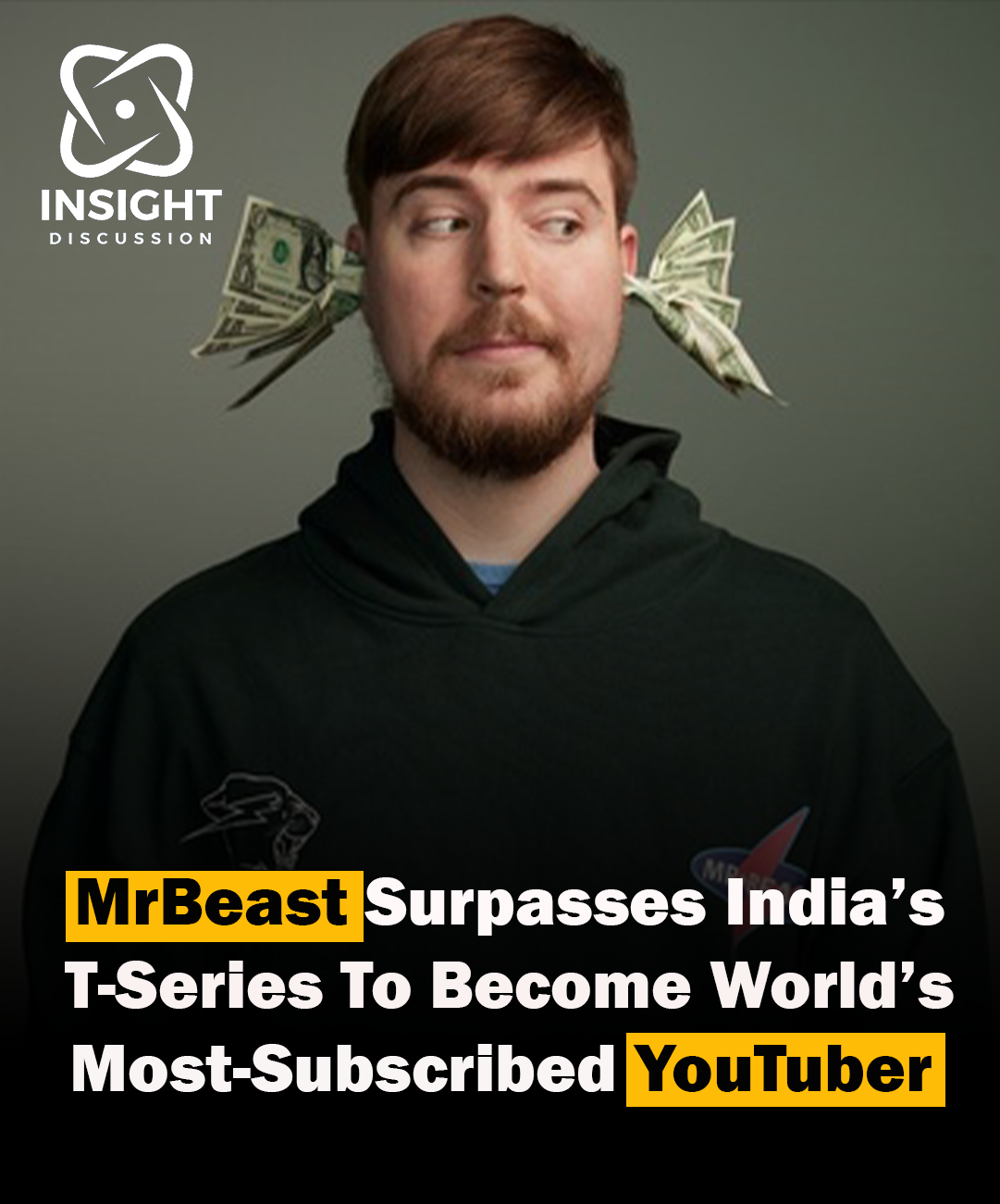 MrBeast Surpasses T-Series to Become YouTube’s Most Subscribed Channel