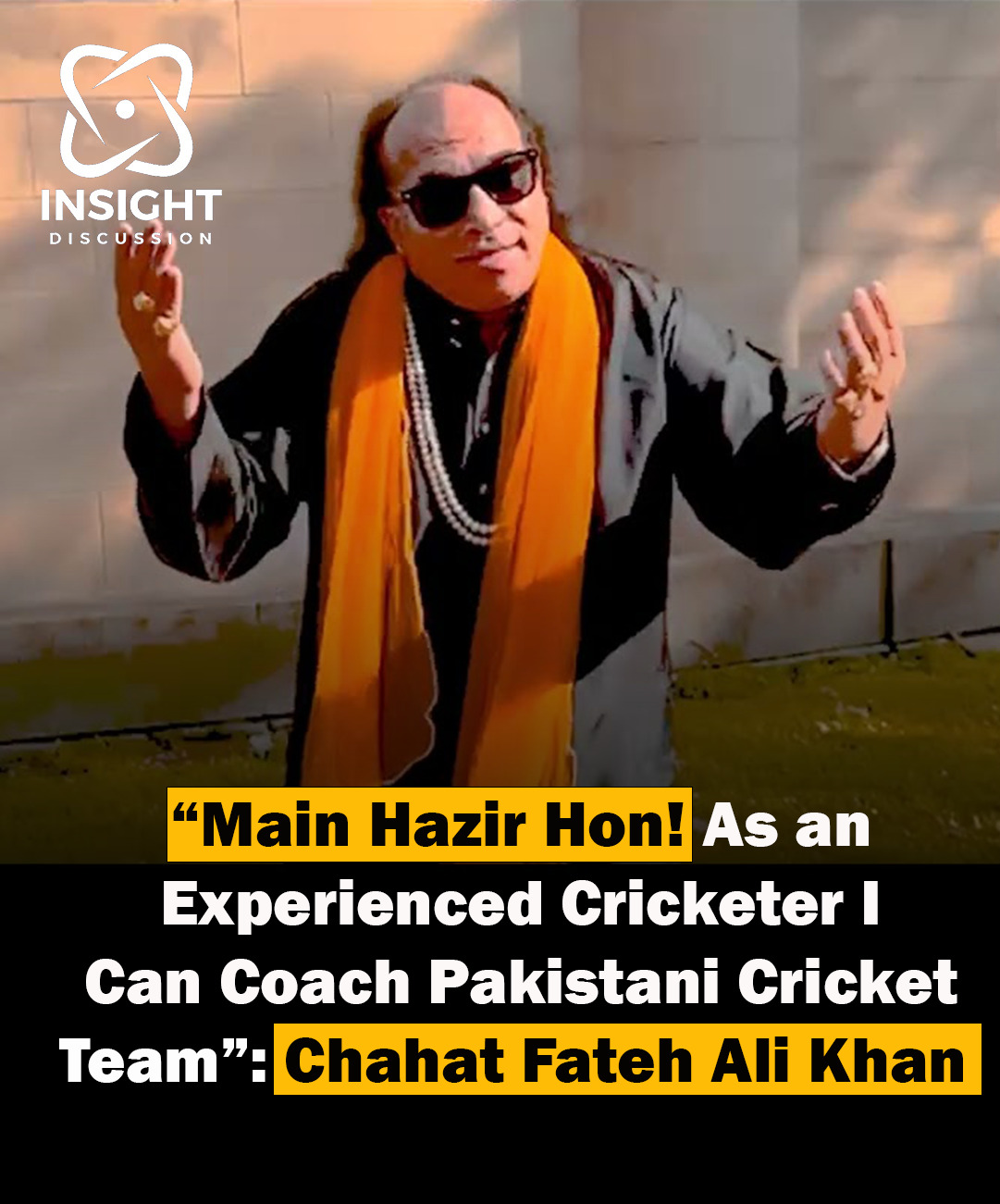 Chahat Fateh Ali Khan Offers to Coach Pakistani Cricket Team ‘Main Hazir Hon!’