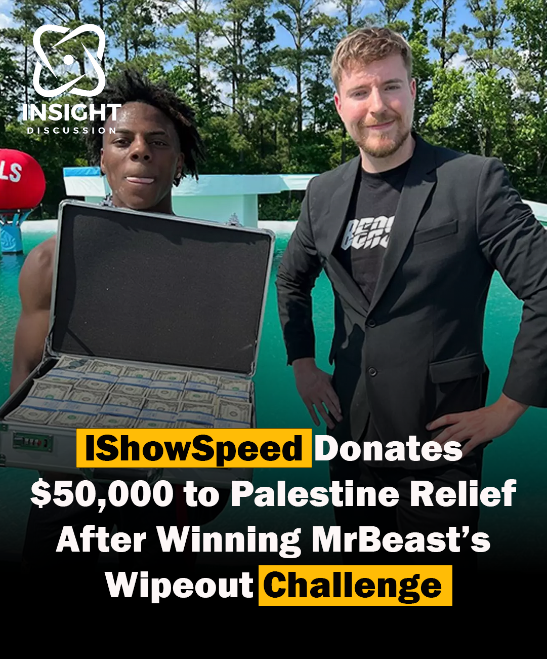 iShowSpeed Wins $100,000 in Mr. Beast’s Challenge, Donates Half to Pàles-tìnìè Relief, and Champions “Free Pàles-tìnìè” Movement