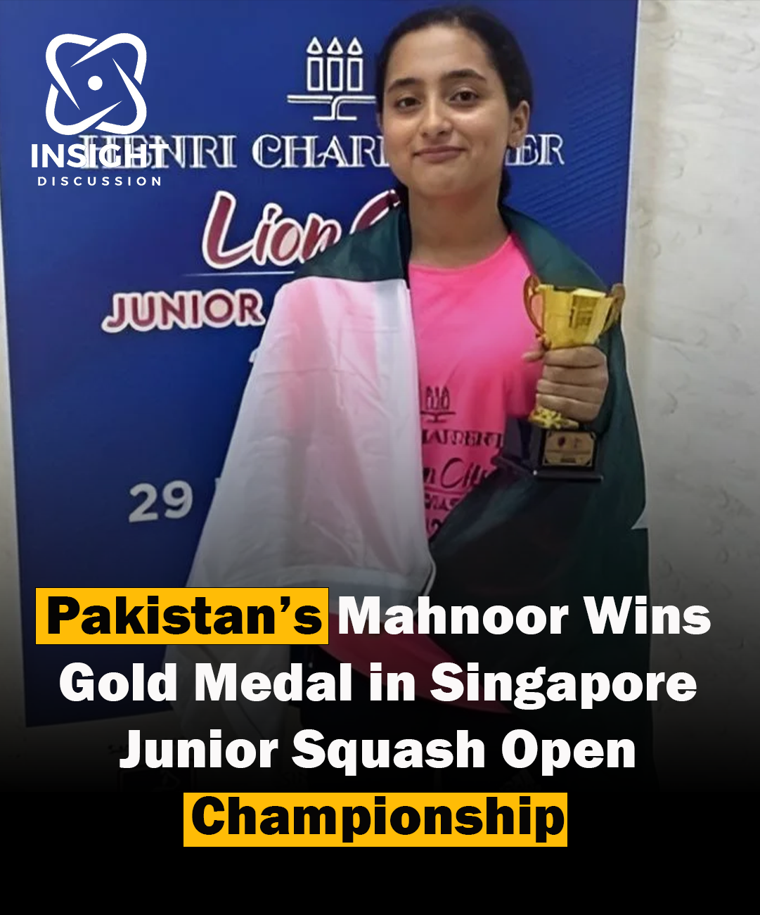 Mahnoor Ali Triumphs with Gold at Singapore Junior Squash Open, Following Australian Victory