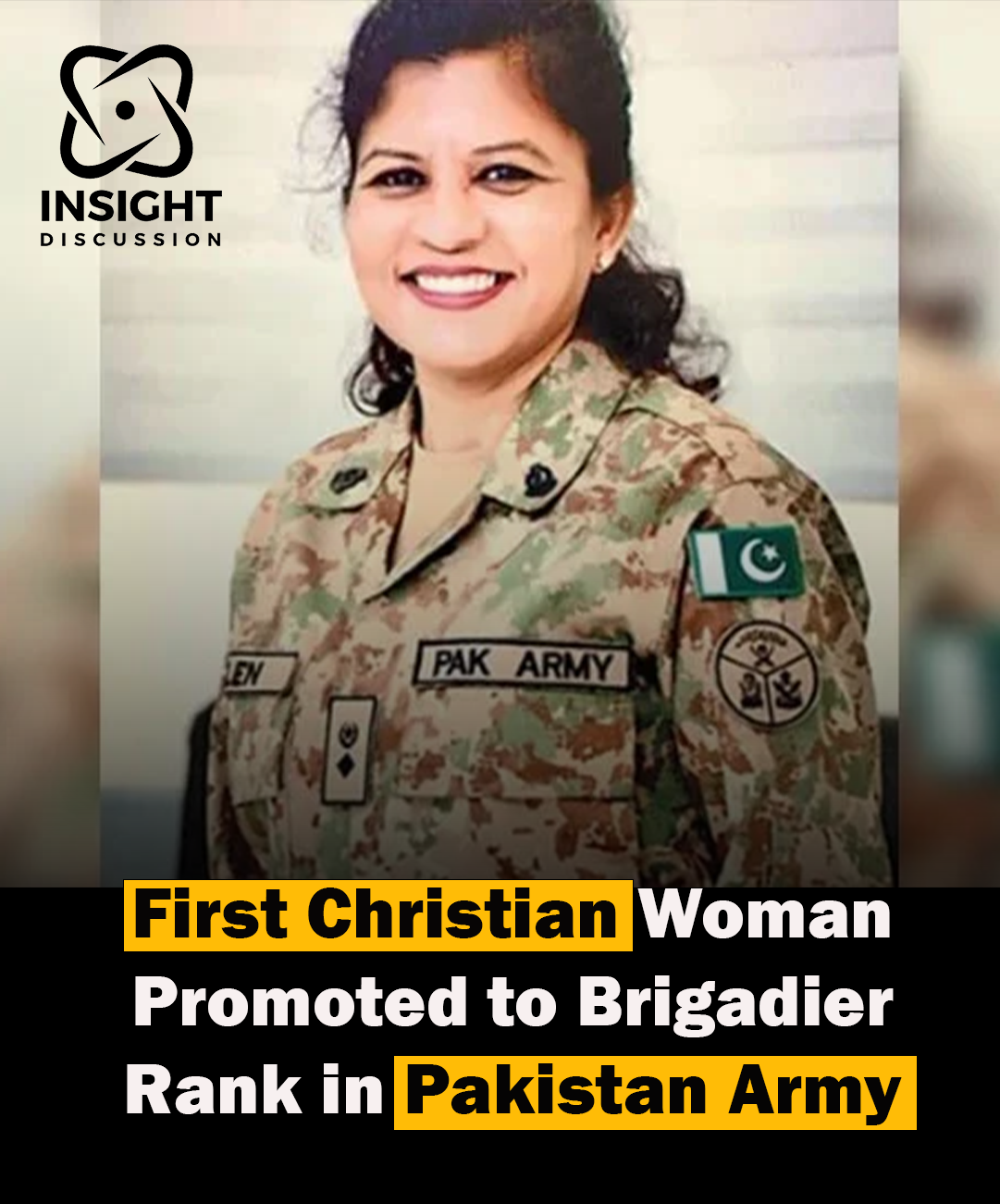 Brigadier Helen Mary Roberts First Christian Woman Promoted to Brigadier in Pakistan Army Medical Corps