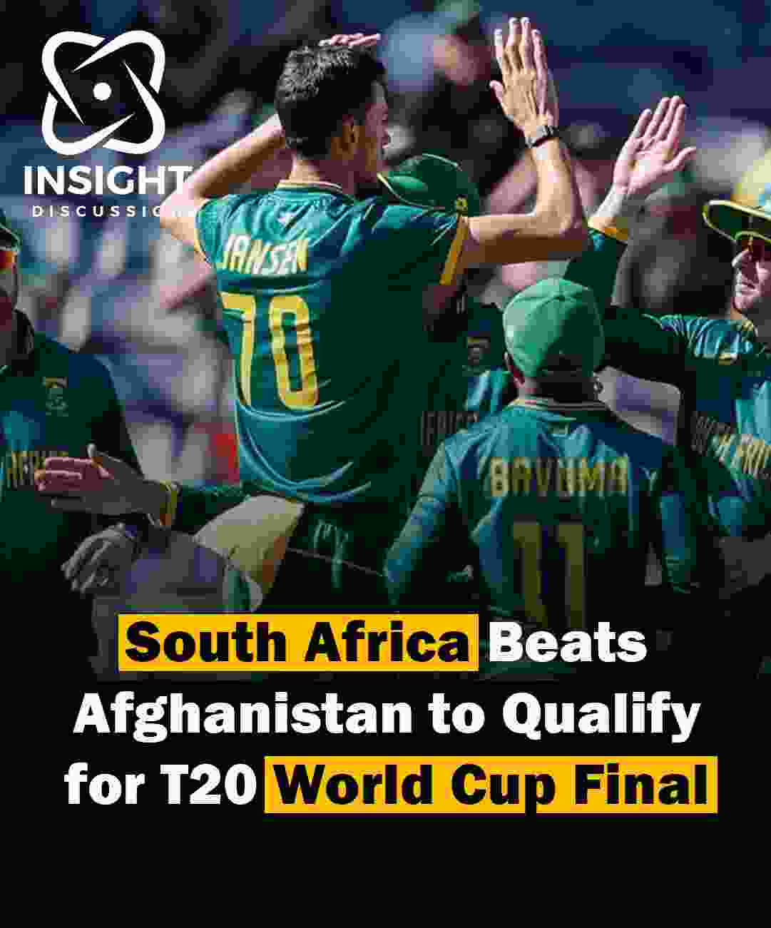 South Africa Triumphs Over Afghanistan to Secure Spot in T20 World Cup Final