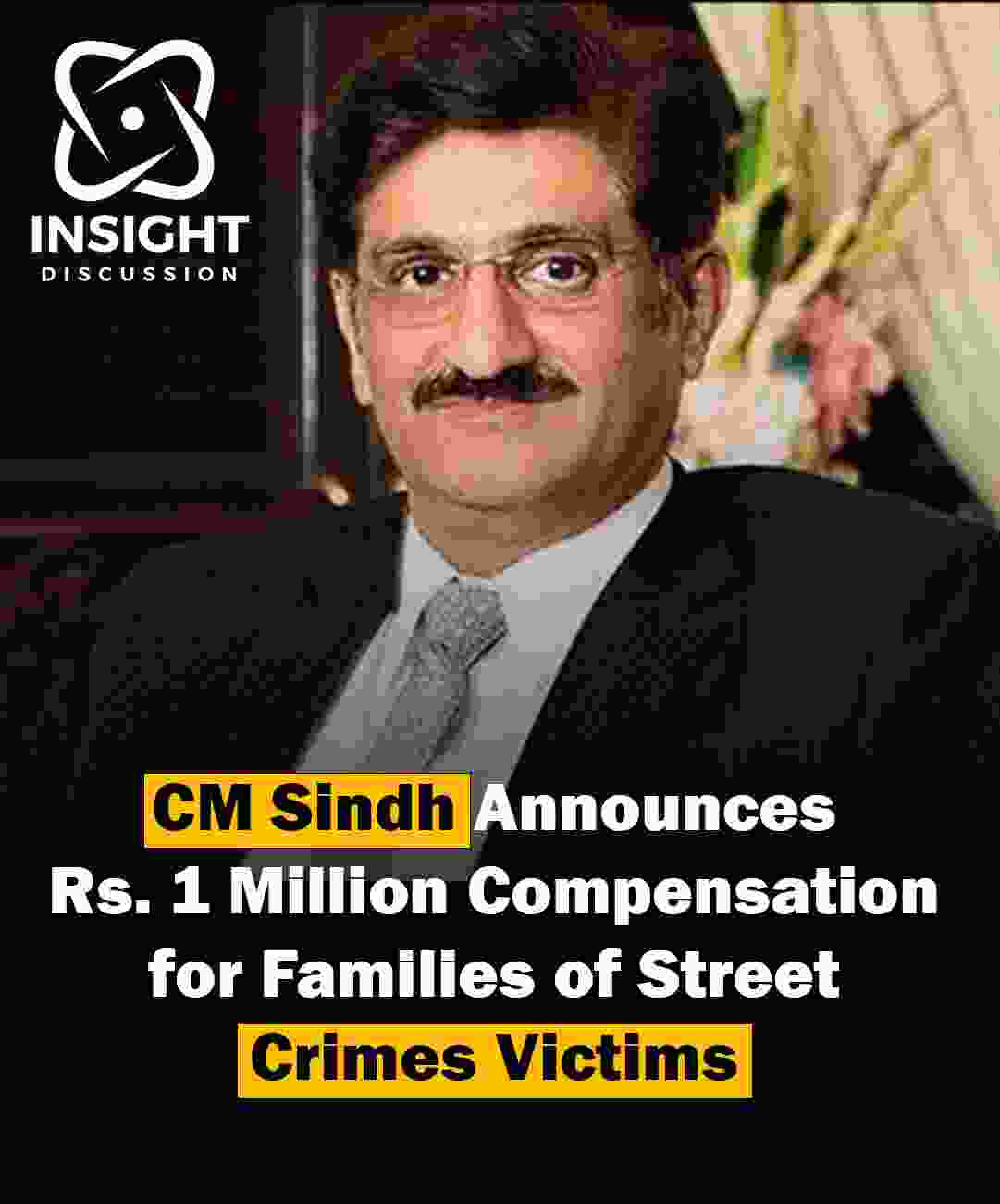 Sindh Chief Minister Announces Compensation for Families Affected by Karachi Street Crimes Amid Interim Budget Approval