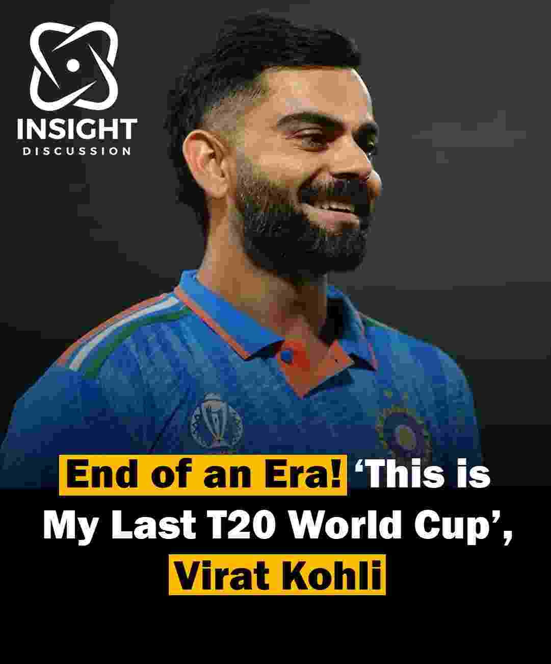 End of an Era Virat Kohli Announces Last T20 World Cup