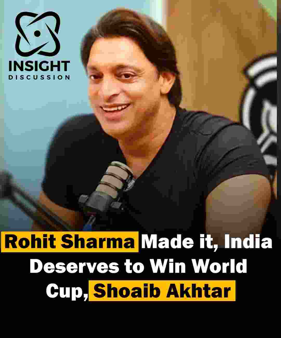 Shoaib Akhtar Praises Rohit Sharma India Deserves to Win World Cup