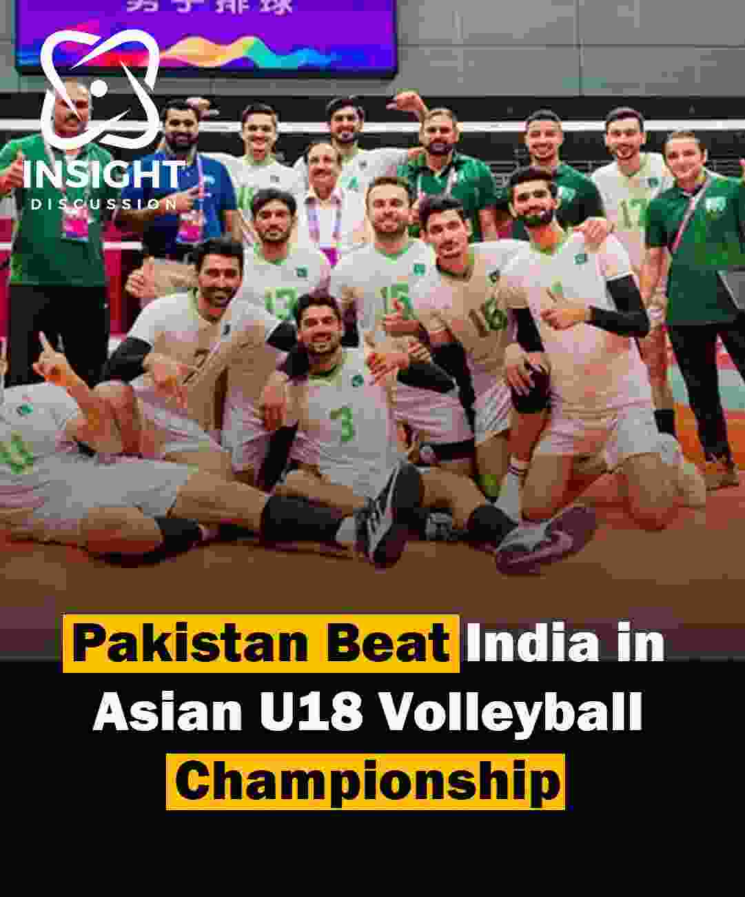 Pakistan U18 Volleyball Team Dominates India with 3-0 Victory in Asian Championship