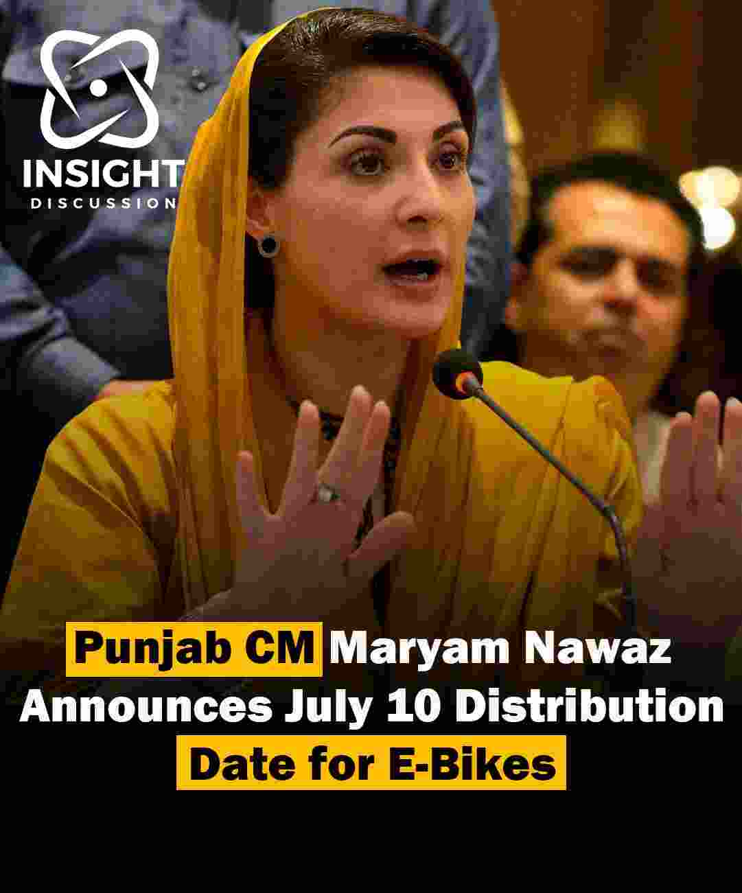 Maryam Nawaz Announces Electric Bike Distribution Initiative for Students in Punjab