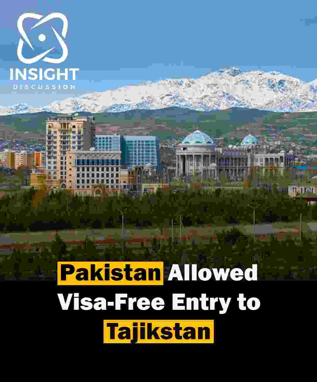 Pakistan and Tajikistan Exempt Official Passport Holders from Visa Requirements, Elevate Bilateral Relations to Strategic Partnership