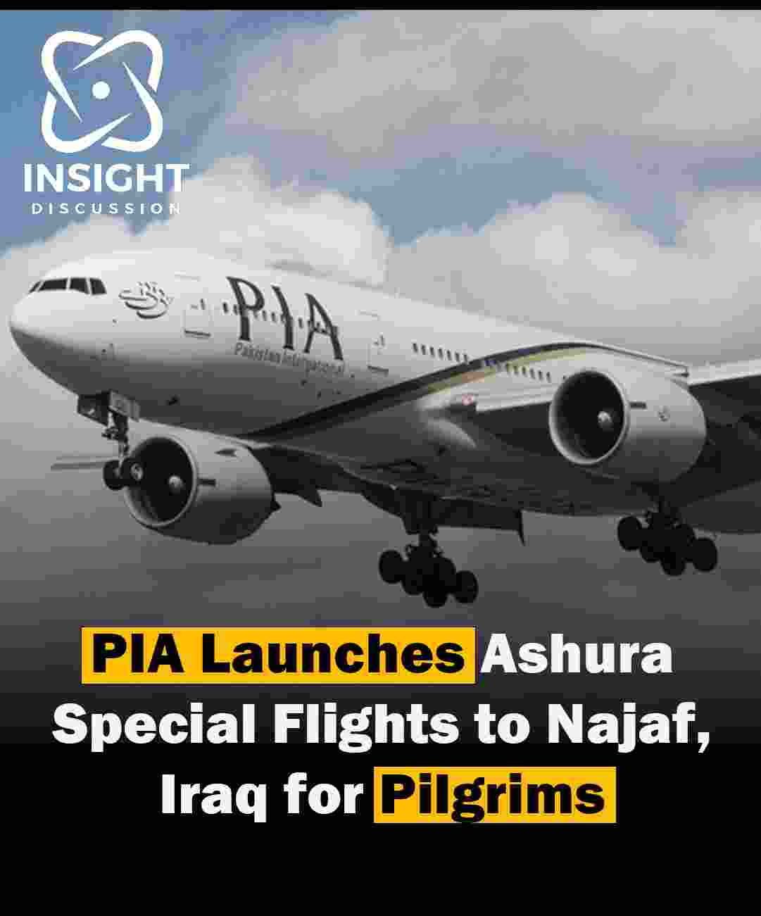 PIA Launches Ashura Special Flights to Najaf for Pilgrims