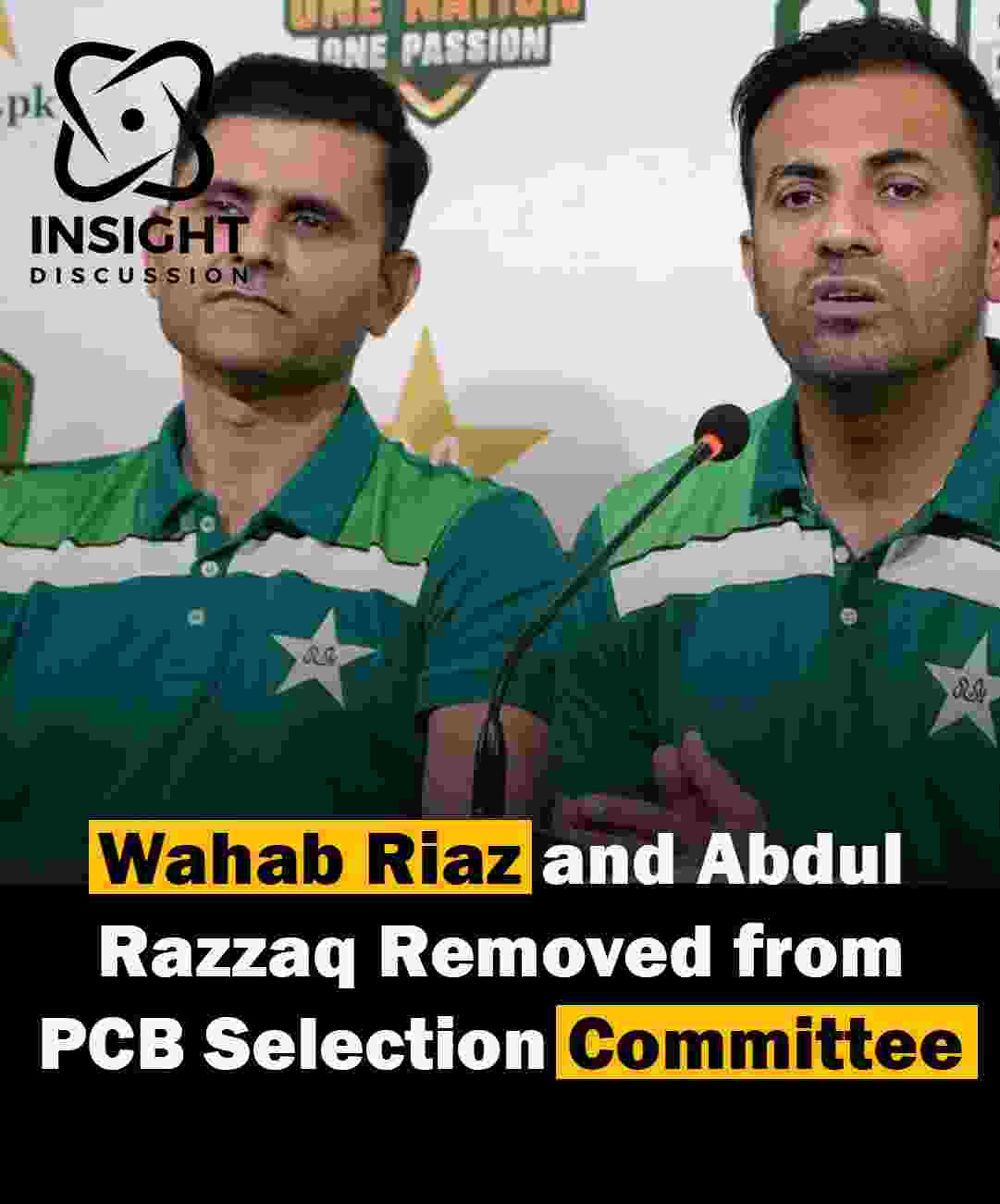 PCB Removes Wahab Riaz and Abdul Razzaq from Selection Committee Amidst Major Overhaul