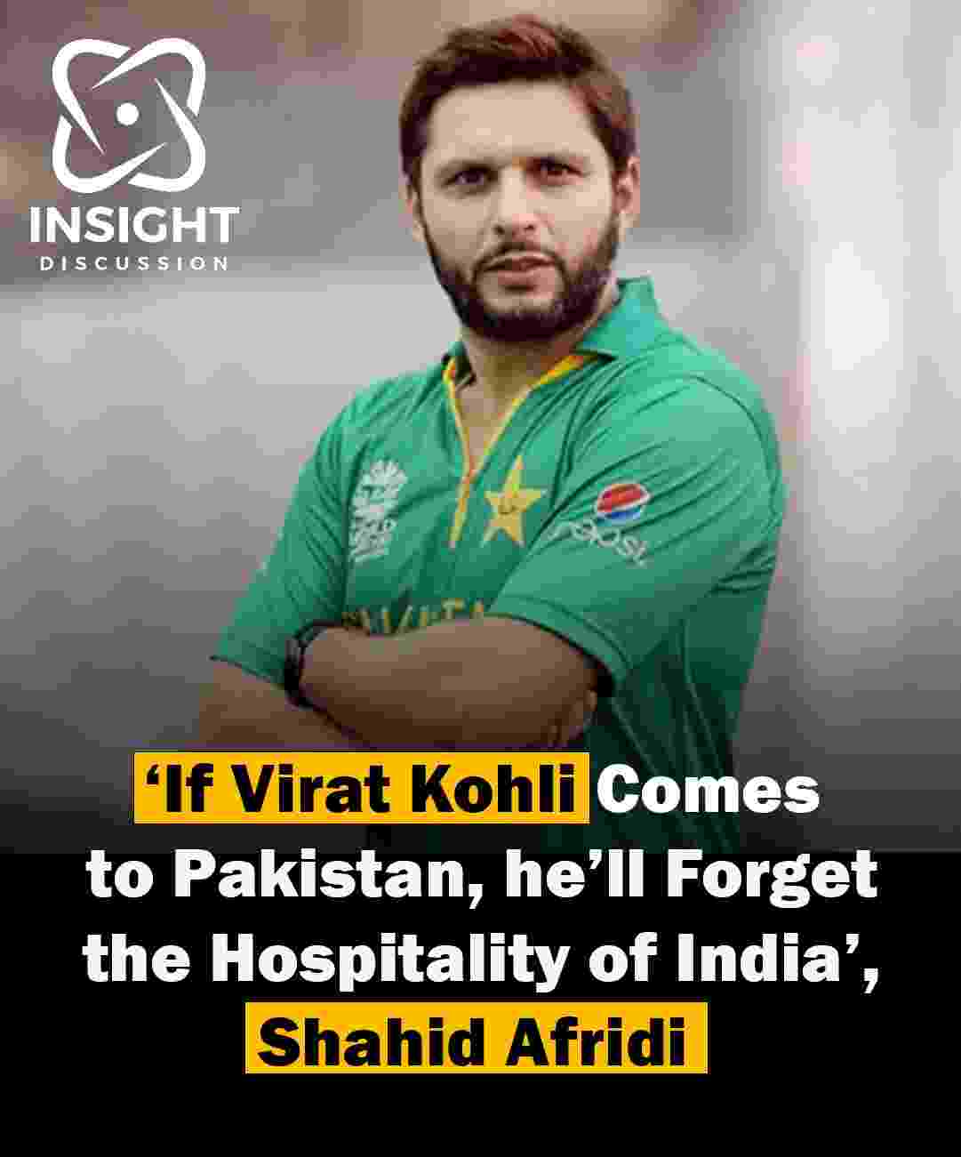 Shahid Afridi Asserts Virat Kohli Will Be Amazed by Pakistan’s Hospitality Amid Champions Trophy Dispute