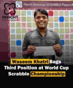 Waseem Khatri Achieves Third Place at World Cup Scrabble Championship with Impressive Comeback