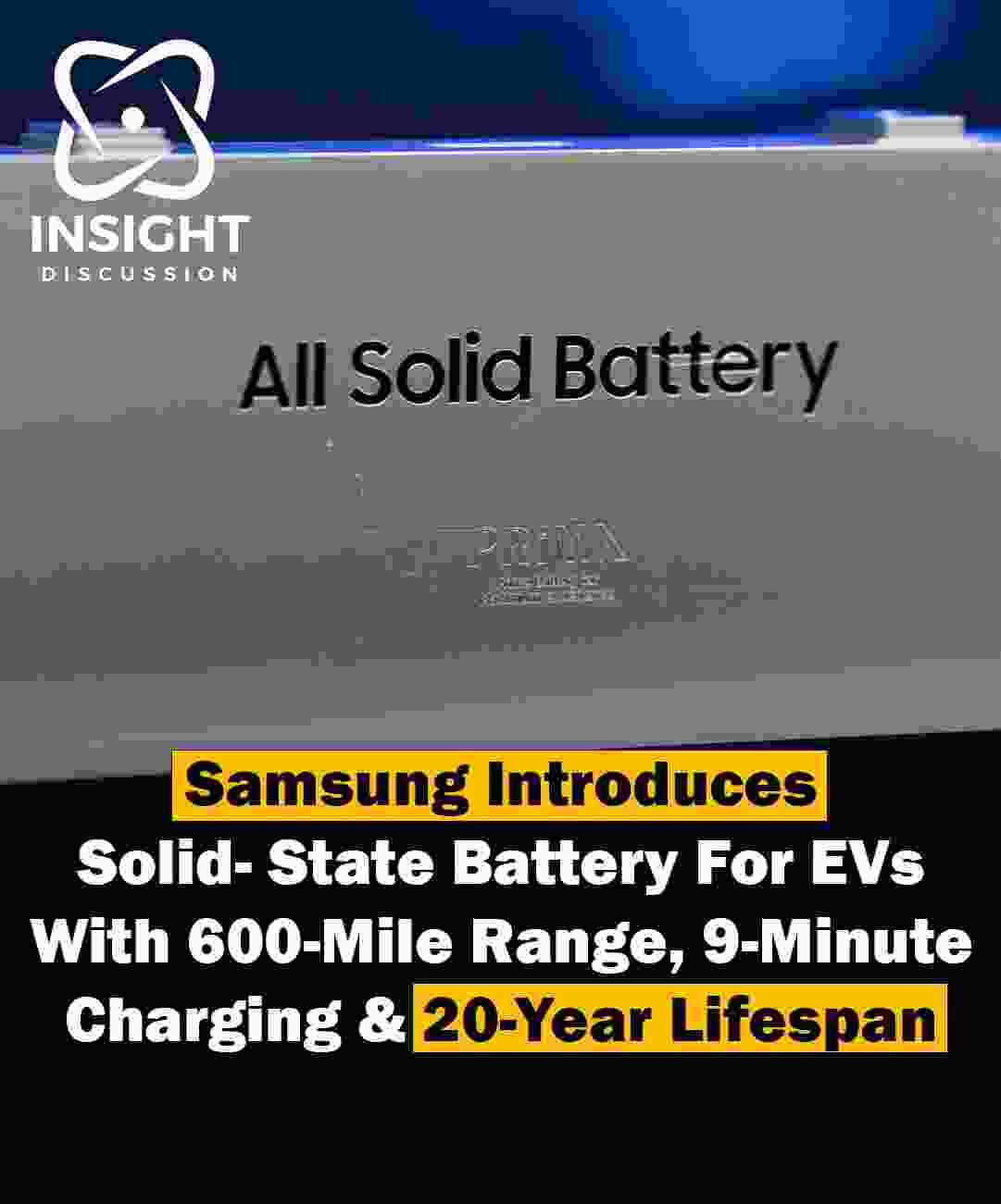 Samsung Unveils Advanced Solid-State EV Batteries with 600-Mile Range and 9-Minute Charging at SNE Battery Day 2024