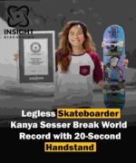 Kanya Sesser Sets World Record for Longest Handstand on a Skateboard, Breaking Barriers in Adaptive Sports