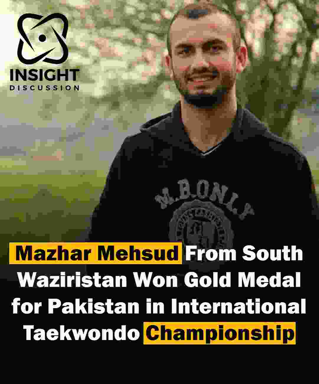 Mazhar Mehsud Wins Gold at International Taekwondo Championship, Bringing Pride to Pakistan